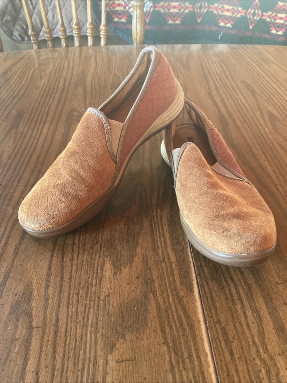 Grasshopper Ortholite women’s SZ 8M slip on casual comfort shoes, brown